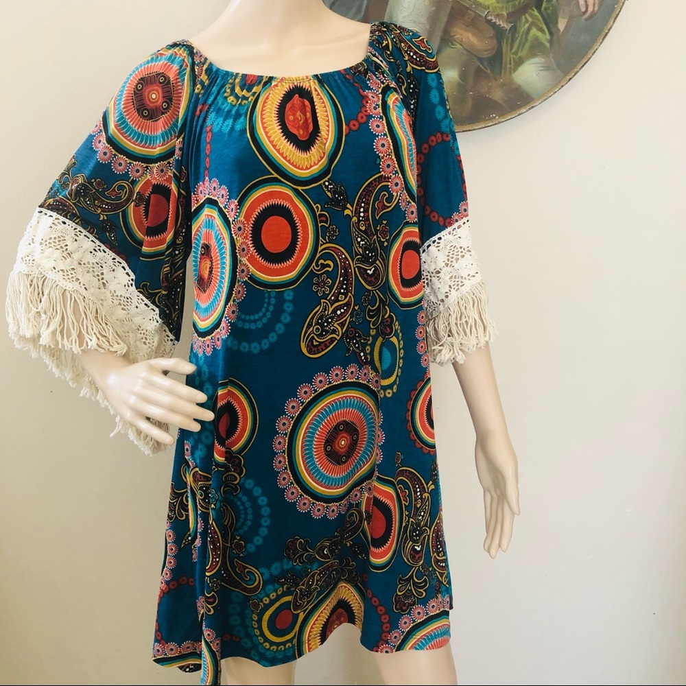2 B Together tunic/dress Boho Sz M